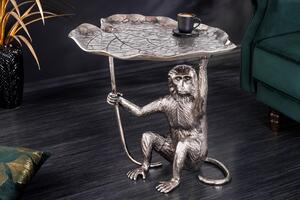 Bočný Stolík WILDLIFE MONKEY 55cm Strieborná