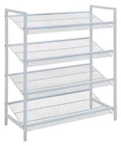 REGÁL NA TOPÁNKY, biela, 63/71.5/30 cm Boxxx - Online Only drobný nábytok, Online Only