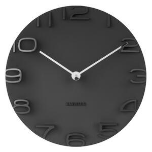 NÁSTENNÉ HODINY čierna 42/42/5 cm Karlsson - Hodiny, Online Only