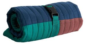 Cestovná deka pre psov, Burgundy / Green / Blue – HAY