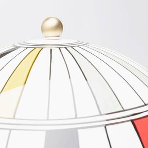KARE Stolová lampa Kare Primary, viacfarebná, porcelán/oceľ, E27, Viacfarebné, Obývacia izba / jedáleň, Keramický, Vidiecky / Rustikálny, Stojacie svietidlo
