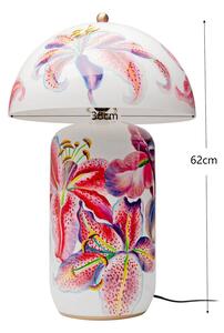 KARE Stolová lampa Kare Primary, viacfarebná, porcelán/oceľ, E27, Viacfarebné, Obývacia izba / jedáleň, Keramický, Vidiecky / Rustikálny, Stojacie svietidlo