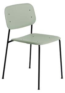 Jedálenská stolička Soft Edge 40, Black / Dusty Green – HAY
