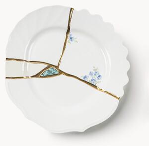 Porcelánový raňajkový tanier Kintsugi