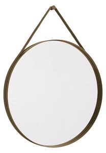 Nástenné zrkadlo Strap No 2 Ø70, Light Brown – HAY