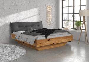 Dubová posteľ s úložným priestorom Bara 180x200