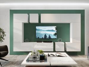 Moderná obývacia stena BRADT 71 - biela / lesklá biela