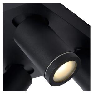Lucide 09930/20/30 stropné bodové svietidlo 4x5W | LED GU10 | 2200K / 3000K | 4x320lm | IP44 - žiarovka je súčasťou balenia, čierna, nastaviteľné, stmievateľné, CCT