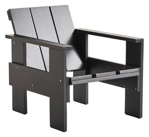 Záhradné kreslo Crate Lounge, Black – HAY