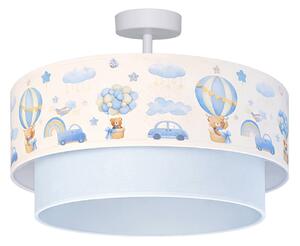Stropné Lampa Duolla, Boho, Modrá, Detská izba, Tkanina / Textil