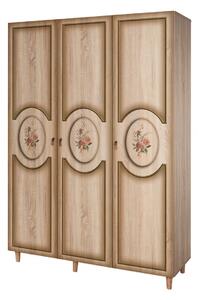 Hanah Home Šatníková skriňa Mode 135 cm dub sonoma