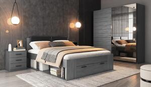 GALAXY posteľ so zásuvkami ..50, ..51, ..52, dub carbon