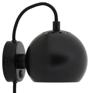 Nástenné Svietidlo FRANDSEN, Ball Magnet, Čierna, Obývacia izba, Kov, Dizajnový