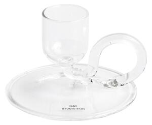 Svietnik Tiny, Curved, Clear – HAY