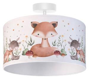 Stropné Lampa Duolla, Kids Print, Viacfarebná, Detská izba, Tkanina / Textil