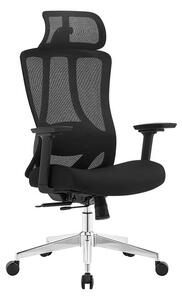 Kancelárska ergonomická stolička Neoseat TIYA — čierna, nosnosť 150 kg