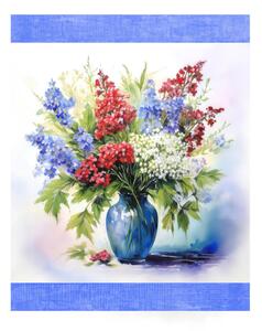 Bavlnená kuchynská utierka Kvetinová harmónia digitálna potlač MIGU23-6 50x70 cm Farba Viacfarebná