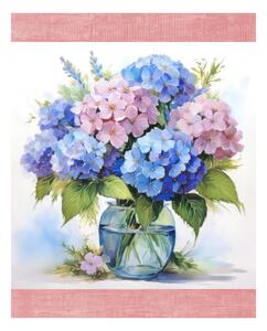 Bavlnená kuchynská utierka Kvetinová harmónia digitálna potlač MIGU23-4 50x70 cm Farba Viacfarebná
