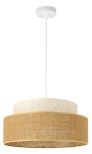 Luster na lanku BOHO 1xE27/60W/230V pr. 40 cm krémová/béžová