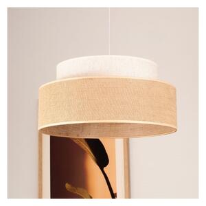 Luster na lanku BOHO 1xE27/60W/230V pr. 40 cm krémová/béžová