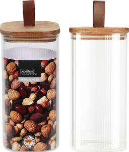 ADH Dóza sklenená s drev. vekom 1500ml