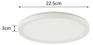 Brilagi - LED Kúpeľňové svietidlo ULTRA SLIM LED/12W/230V pr. 22,5 cm biela IP54