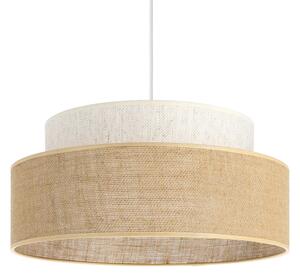 Luster na lanku BOHO 1xE27/60W/230V pr. 40 cm krémová/béžová