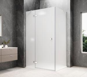 Polysan Polysan, GLOBE CHROME obdĺžniková sprchová zástena 800x900mm, matné sklo, ľavá, GB1080-3315MLC