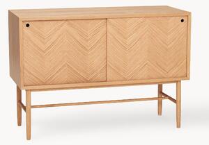 Skrinka z dubového dreva Herringbone