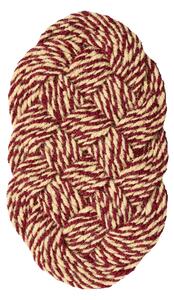 Rohožka Coco, Swirl, Bordeaux and Off-white – HAY