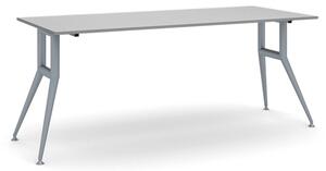 Rokovací kancelársky stôl WIDE, 180x80 cm, sivý