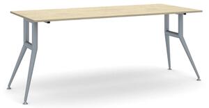 Rokovací kancelársky stôl WIDE, 180x80 cm, dub prírodný