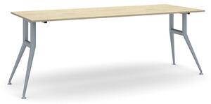 Rokovací kancelársky stôl WIDE, 220x80 cm, dub prírodný