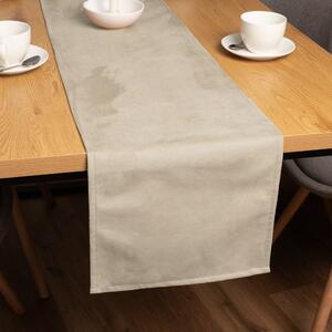Biante Behúň na stôl/imitácia brúsenej kože Alcantara ALC-007 Krémovo béžový 20x120 cm