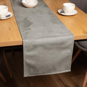 Biante Behúň na stôl/imitácia brúsenej kože Alcantara ALC-014 Svetlo sivý 20x120 cm