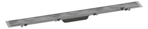 Sprchový žľab Hansgrohe RainDrain Rock 80 cm nerez 56031000