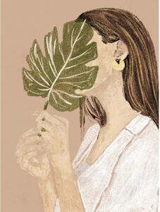 Obraz 60x80 cm Girl with Leaf - Styler