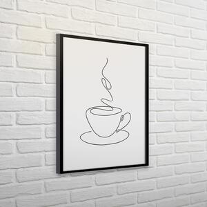 Plagát v ráme 30x40 cm Linear Coffee - Styler