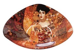 Sklenená miska 17x17 cm Gustav Klimt Adela Bloch Bauer, CARMANI 1981133 (Sklenená miska 17x17 cm Gustav Klimt )