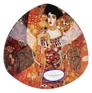 Sklenená miska 17x17 cm Gustav Klimt Adela Bloch Bauer, CARMANI 1981133 (Sklenená miska 17x17 cm Gustav Klimt )