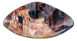 Sklenená miska 17x17 cm Gustav Klimt The Kiss, CARMANI 1981131 (Sklenená miska 17x17 cm Gustav Klimt )