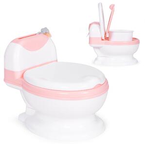 Záchodový nočník s odnímateľnou vložkou, uzavretým sedadlom a kefkou, ECOTOYS