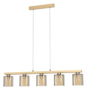 Eglo 98592 závesné stropné svietidlo Castralvo 5x28W | E27 - jantárová