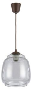 Brilagi - LED luster na lanku R GLASS 1xE27/60W/230V pr. 26 cm hnedá/dymová sivá