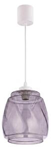 Brilagi - LED luster na lane RETRO GLASS 1xE27/60W/230V priemer 26 cm biela/dymová sivá