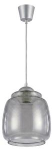 Brilagi - LED luster na lanku R GLASS 1xE27/60W/230V pr. 26 cm strieborná/dymovošedá