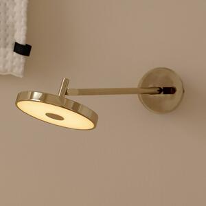 UMAGE LED nástenné svetlo Asteria LONG HW, leštená mosadz, 45 cm, Mosadz / zlato, Obývacia izba / jedáleň, kov, Dizajn, Nástenné svietidlo