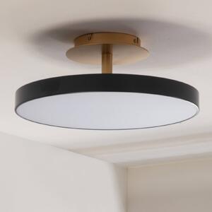 UMAGE stropné LED svetlo Asteria UP PLUS, antracitová farba Ø 60 cm, Čierna, Obývacia izba / jedáleň, kov, Dizajn, Stropné svetlo polkruhové s priestorom