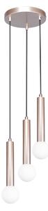 Italux PND-33574-3-CF závesné stropné svietidlo Filano | 5W G9 | hnedá | opálová
