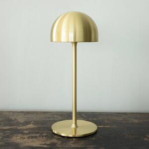 Stolová LED lampa Tim, mosadzná farba, výška 30 cm, IP54, Obývacia izba / jedáleň, kov, Moderný, Stojacie svietidlo